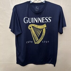 Guinness Large Navy Blue‎ T Shirt Top